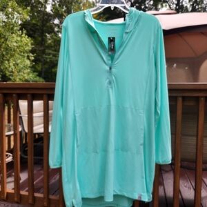 L.L. Bean Hooded Beach Cover-Up W/ Pockets Women's Medium NEW W/ TAGS